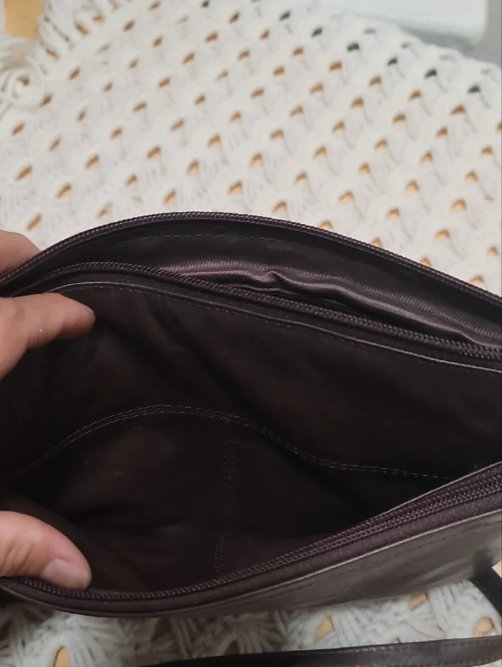 Men's Brown Leather Crossbody Bag - Classic Everyday Carry